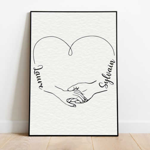 Une idée cadeau pour un couple: une illustration personnalisée