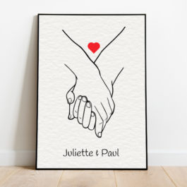 Une idée cadeau pour un couple: une illustration personnalisée