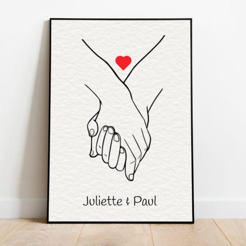 Une idée cadeau pour un couple: une illustration personnalisée