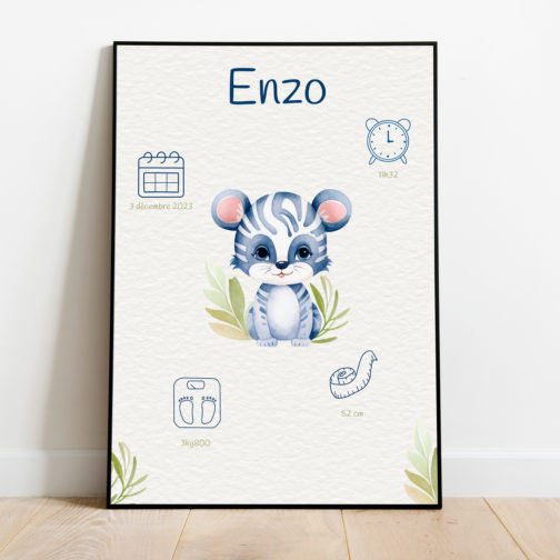 Cadeau de naissance personnalisé