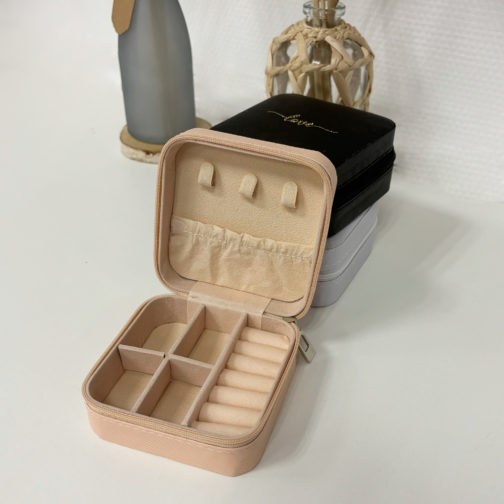 Boîte à bijoux de voyage personnalisé