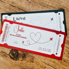 Coupon de voyages personnalisé